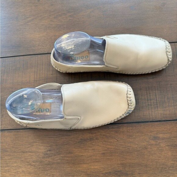 Dingo by Fluchos Men’s Slip-On Leather Loafers EUR 42 US 9 Beige Stitched Moc main image 6